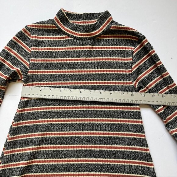 Zara Girl Striped Soft Touch Dress  Long Sleeve Curved Hem Comfy Sz 9, 134cm - Picture 7 of 12